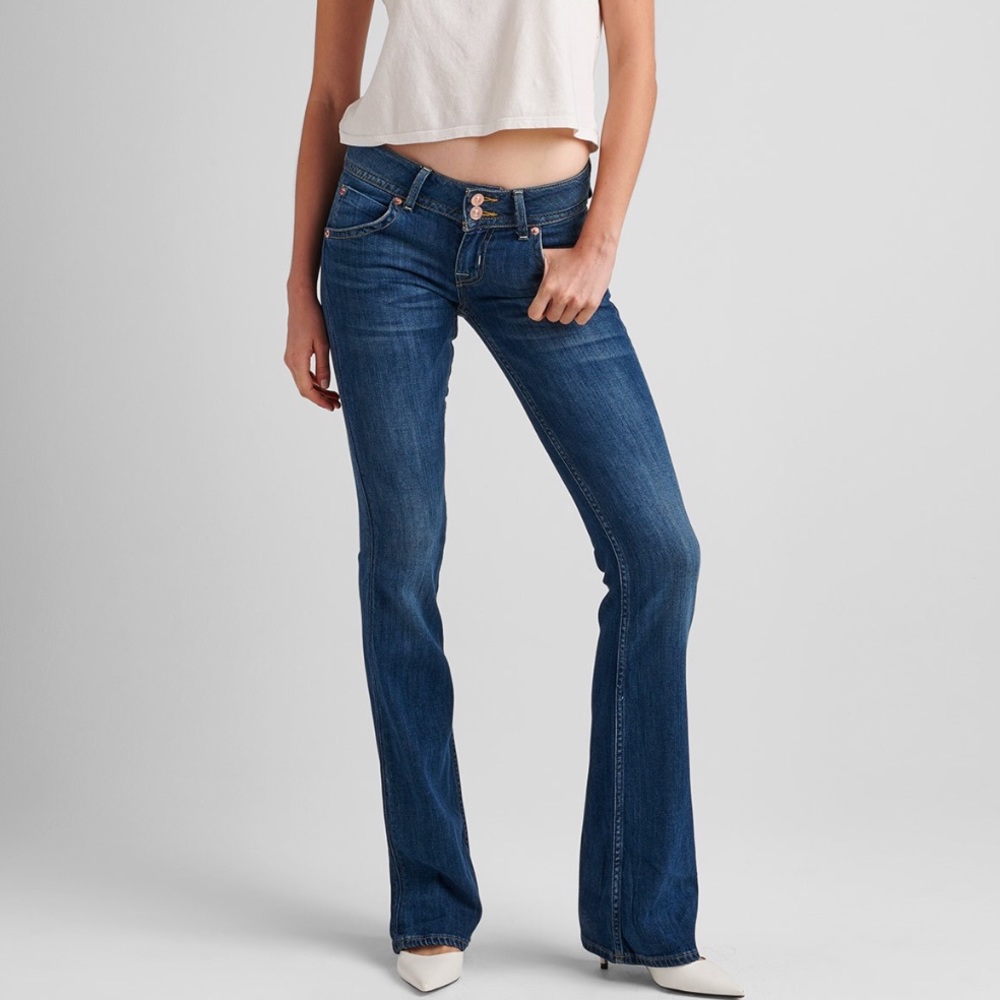 Hudson Signature Mid Rise Boot Cut Jeans